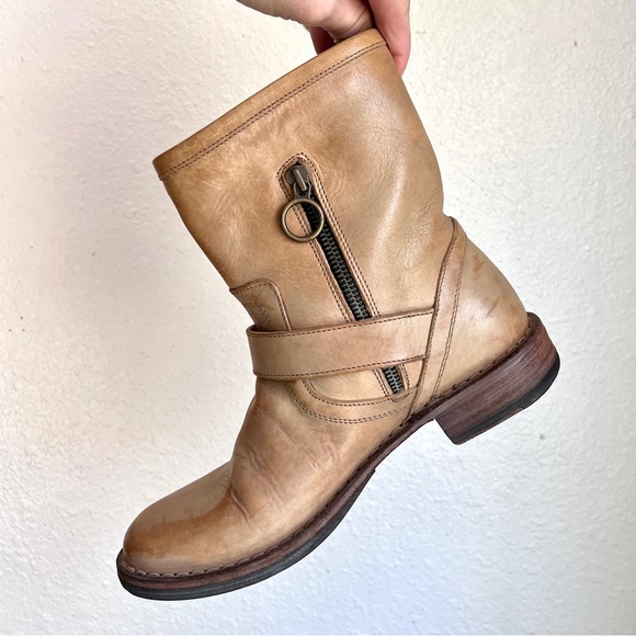 FIORENTINI + BAKER Eternity Eli Leather Zip Half Calf Moto Boots - Picture 5 of 14